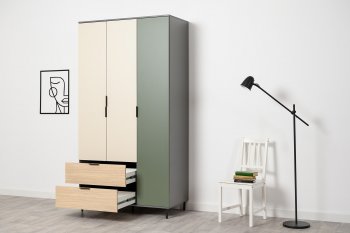 Шкаф 1200 мм Марвэл 16.317.03 зеленый (Моби) в Верхнем Тагиле - verhnij-tagil.mebel-e96.ru