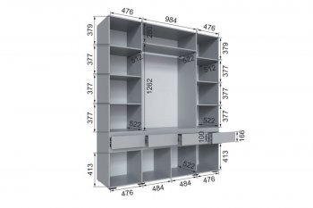 Шкаф 2000 мм Мерида серый камень/графит (Микон) в Верхнем Тагиле - verhnij-tagil.mebel-e96.ru