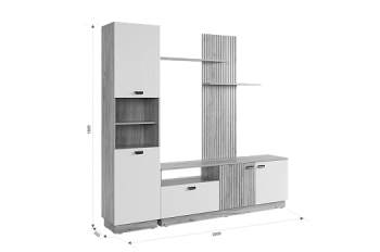 Стенка Моди К1 (Мебельсон) в Верхнем Тагиле - verhnij-tagil.mebel-e96.ru