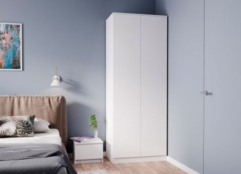 Шкаф двустворчатый Мори МШ800.1 белый (ДСВ) в Верхнем Тагиле - verhnij-tagil.mebel-e96.ru