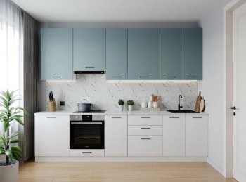 Кухонный гарнитур высокий Ниагара 3000 мм ЛДСП/МДФ (Санвут) в Верхнем Тагиле - verhnij-tagil.mebel-e96.ru