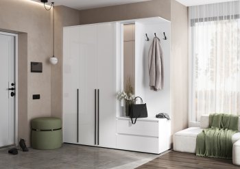 Прихожая Норд+Шкаф 1200, белый (Миф) в Верхнем Тагиле - verhnij-tagil.mebel-e96.ru