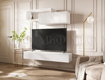 Стенка Норд-2 белый глянец (Миф) в Верхнем Тагиле - verhnij-tagil.mebel-e96.ru