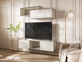 Стенка Норд-1 дуб крафт белый (Миф) в Верхнем Тагиле - verhnij-tagil.mebel-e96.ru