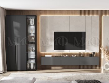 Стенка Норд графит (Миф) в Верхнем Тагиле - verhnij-tagil.mebel-e96.ru