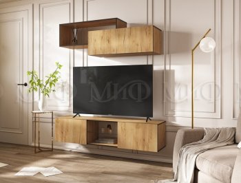 Стенка Норд-1 дуб крафт (Миф) в Верхнем Тагиле - verhnij-tagil.mebel-e96.ru