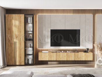 Стенка Норд дуб крафт (Миф) в Верхнем Тагиле - verhnij-tagil.mebel-e96.ru