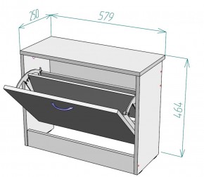 Обувница W1 (ДМ) в Верхнем Тагиле - verhnij-tagil.mebel-e96.ru