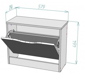 Обувница W2 (ДВ-Графит) в Верхнем Тагиле - verhnij-tagil.mebel-e96.ru