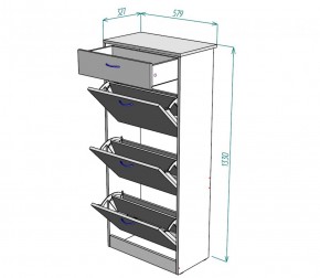 Обувница W23 (Белый) в Верхнем Тагиле - verhnij-tagil.mebel-e96.ru