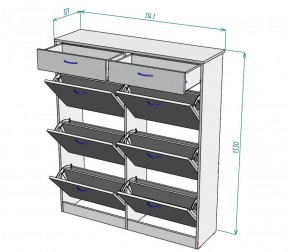 Обувница W27 (Белый) в Верхнем Тагиле - verhnij-tagil.mebel-e96.ru