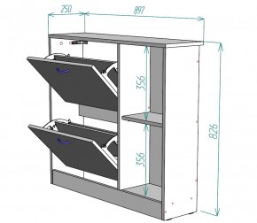 Обувница W29 (Белый) в Верхнем Тагиле - verhnij-tagil.mebel-e96.ru