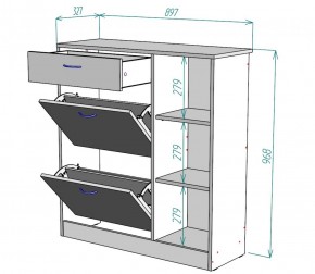 Обувница W33 (Белый) в Верхнем Тагиле - verhnij-tagil.mebel-e96.ru