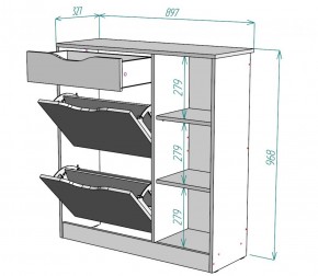 Обувница W34 (ДСС-Белый) в Верхнем Тагиле - verhnij-tagil.mebel-e96.ru