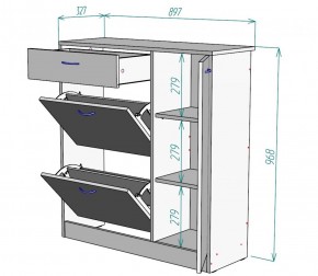 Обувница W35 (Белый) в Верхнем Тагиле - verhnij-tagil.mebel-e96.ru