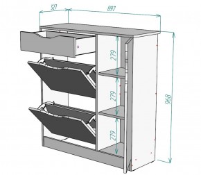 Обувница W36 (Белый) в Верхнем Тагиле - verhnij-tagil.mebel-e96.ru