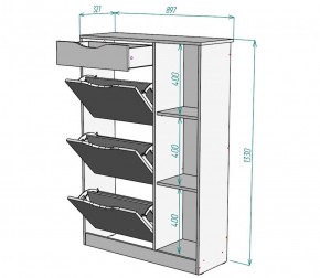 Обувница W42 (ДМ) в Верхнем Тагиле - verhnij-tagil.mebel-e96.ru