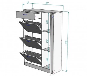 Обувница W43 (ДМ) в Верхнем Тагиле - verhnij-tagil.mebel-e96.ru