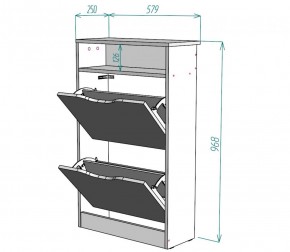 Обувница W6 (ДВ) в Верхнем Тагиле - verhnij-tagil.mebel-e96.ru