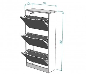 Обувница W8 (Белый) в Верхнем Тагиле - verhnij-tagil.mebel-e96.ru