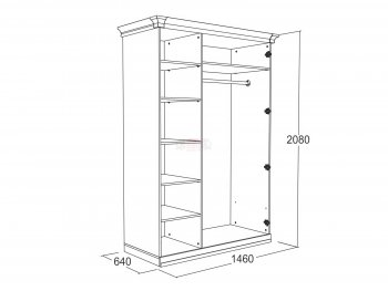 Шкаф 1500 мм Ольга-18 в Верхнем Тагиле - verhnij-tagil.mebel-e96.ru