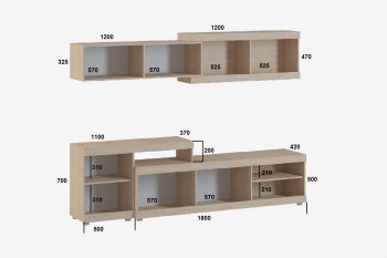 Стенка Оскар ТВ7 сонома (Генезис) в Верхнем Тагиле - verhnij-tagil.mebel-e96.ru