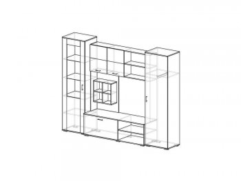 Стенка Оскар венге/лоредо (Эра) в Верхнем Тагиле - verhnij-tagil.mebel-e96.ru