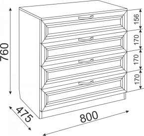 Комод Ости Модуль 06 (Риннер) в Верхнем Тагиле - verhnij-tagil.mebel-e96.ru