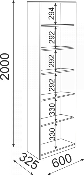 Библиотека Остин Модуль 05 (Риннер) в Верхнем Тагиле - verhnij-tagil.mebel-e96.ru