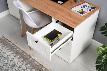 Стол письменный 12.159 Остин белый (Моби) в Верхнем Тагиле - verhnij-tagil.mebel-e96.ru