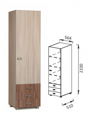 ПМ-12 шкаф для детских вещей Юниор-6 в Верхнем Тагиле - verhnij-tagil.mebel-e96.ru