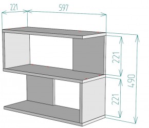 Полка S27 (Белый) в Верхнем Тагиле - verhnij-tagil.mebel-e96.ru