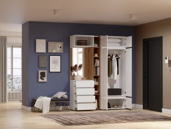 Прихожая Прага модульная, белый (Handis) в Верхнем Тагиле - verhnij-tagil.mebel-e96.ru