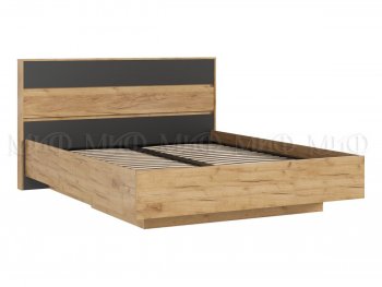 Кровать парящая Роджина с подсветкой, крафт/графит (Миф) в Верхнем Тагиле - verhnij-tagil.mebel-e96.ru