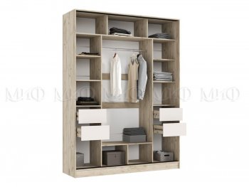 Спальный гарнитур Роджина крафт серый/кашемир, модульный (Миф) в Верхнем Тагиле - verhnij-tagil.mebel-e96.ru