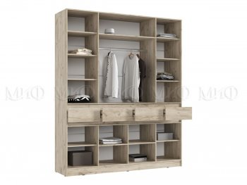 Спальный гарнитур Роджина крафт серый/кашемир, модульный (Миф) в Верхнем Тагиле - verhnij-tagil.mebel-e96.ru