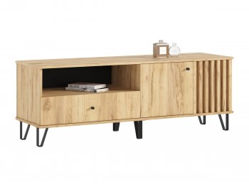 Тумба ТВ (1500) Роджина дуб крафт/дуб крафт (Миф) в Верхнем Тагиле - verhnij-tagil.mebel-e96.ru