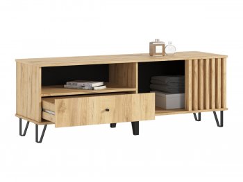 Тумба ТВ (1500) Роджина дуб крафт/дуб крафт (Миф) в Верхнем Тагиле - verhnij-tagil.mebel-e96.ru