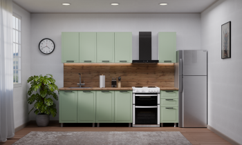 Кухонный гарнитур Ромашка 1600 мм Фисташка (Аленка) в Верхнем Тагиле - verhnij-tagil.mebel-e96.ru