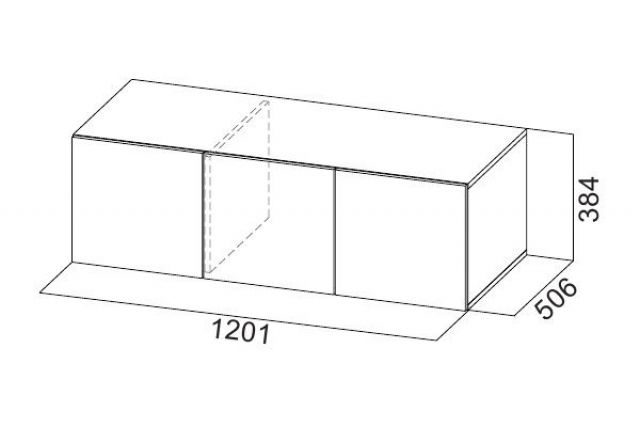 Шкаф 1200 мм ШК-5 с антресолью графит (СВ) в Верхнем Тагиле - verhnij-tagil.mebel-e96.ru