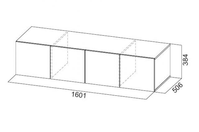 Шкаф 1600 мм ШК-5 с антресолью графит (СВ) в Верхнем Тагиле - verhnij-tagil.mebel-e96.ru