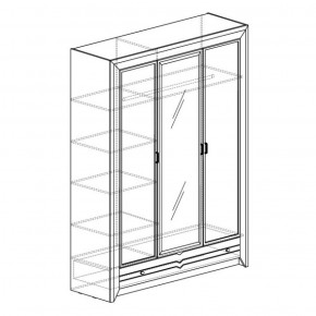 Шкаф 3-дверный Фьорд 150 (Яна) в Верхнем Тагиле - verhnij-tagil.mebel-e96.ru