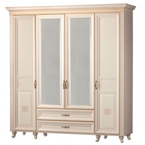Шкаф для одежды 4-дверный с зеркалом Марлен 493 (Яна) в Верхнем Тагиле - verhnij-tagil.mebel-e96.ru