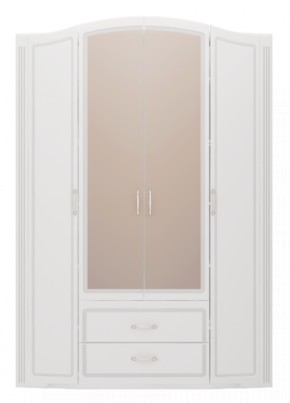 Шкаф для одежды 4-х дв.с ящиками Виктория 2  с зеркалами в Верхнем Тагиле - verhnij-tagil.mebel-e96.ru