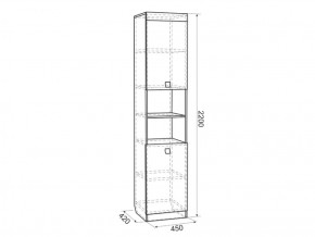 Шкаф комбинированный Энерджи (450) в Верхнем Тагиле - verhnij-tagil.mebel-e96.ru