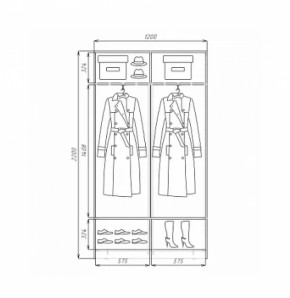 Шкаф-купе ХИТ 22-4-12/2-11 (420) в Верхнем Тагиле - verhnij-tagil.mebel-e96.ru