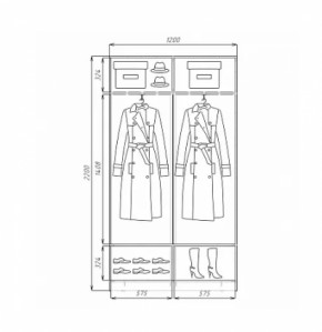 Шкаф-купе ХИТ 22-4-12/2-15 (420) в Верхнем Тагиле - verhnij-tagil.mebel-e96.ru