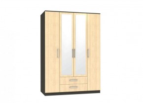 Шкаф Квадро-1 4-х дверный с ящиками и 2-мя зеркалами в Верхнем Тагиле - verhnij-tagil.mebel-e96.ru
