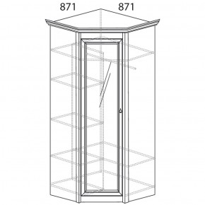 Шкаф угловой Флоренция 641 (Яна) в Верхнем Тагиле - verhnij-tagil.mebel-e96.ru