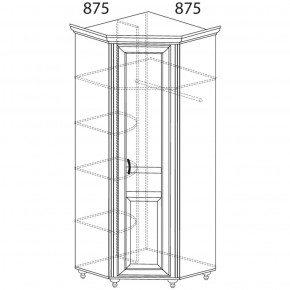 Шкаф угловой Ралли 862 (Яна) в Верхнем Тагиле - verhnij-tagil.mebel-e96.ru